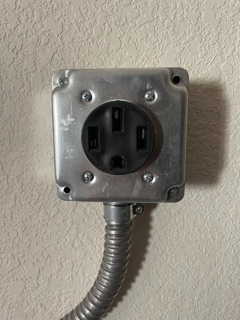 NEMA 14-50 outlet installed for Electrical Panel Upgrade in Atmore